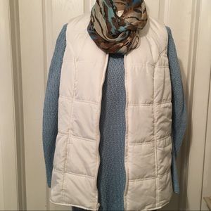 🚨SOLD Woman Within Ivory Puffer Vest Size: 14/16 Medium